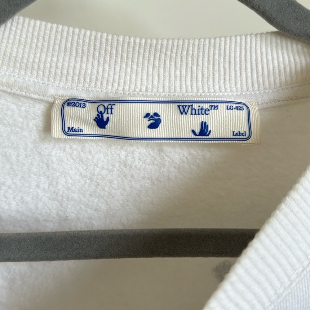 off white crew neck - Picture 2 of 9